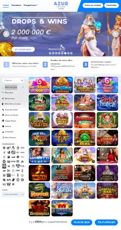 l'application et interface Le Roi Johnny Casino