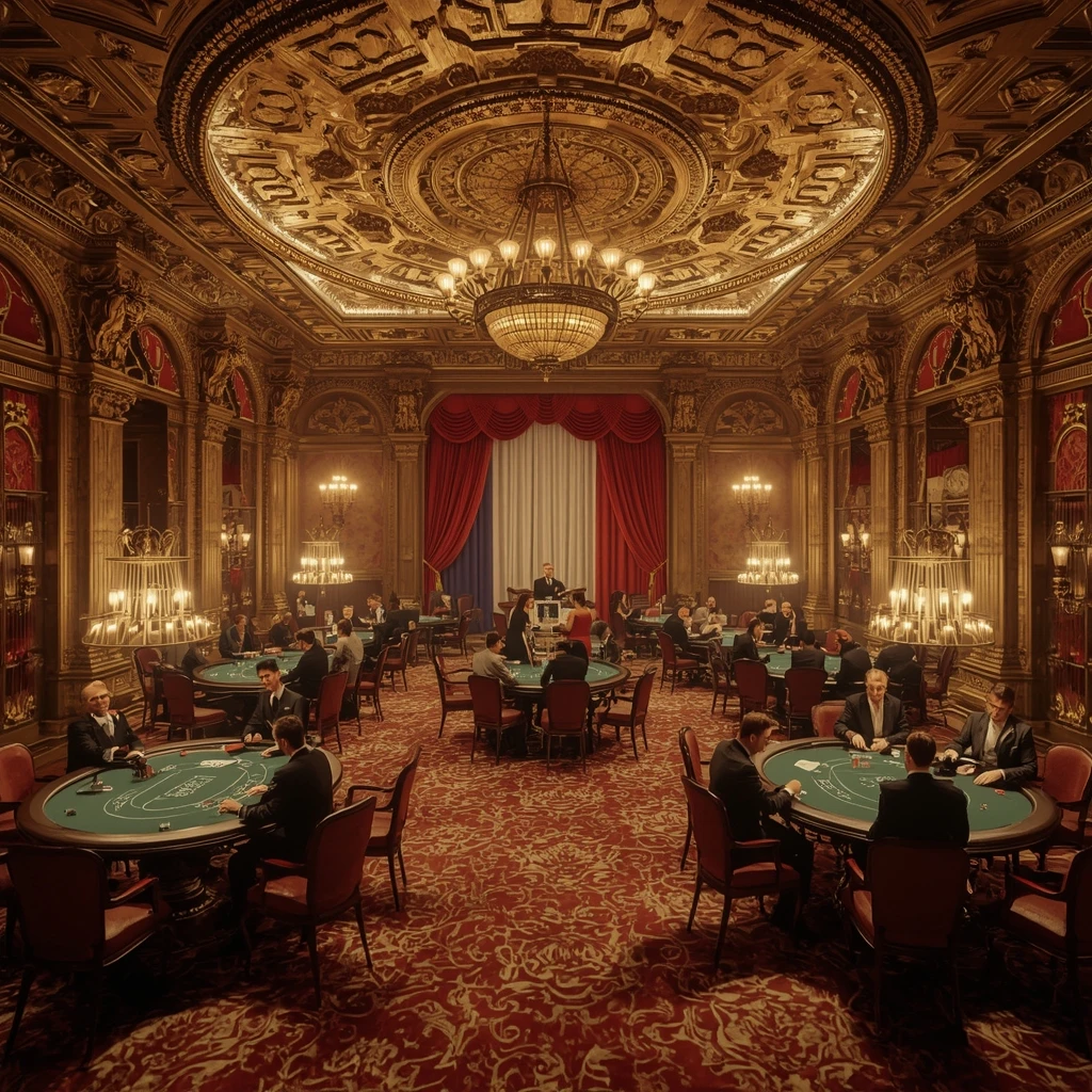 Le casino et le drapeau français LE ROI JOHNNY CASINO